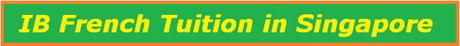IB French Tuition in Singapore